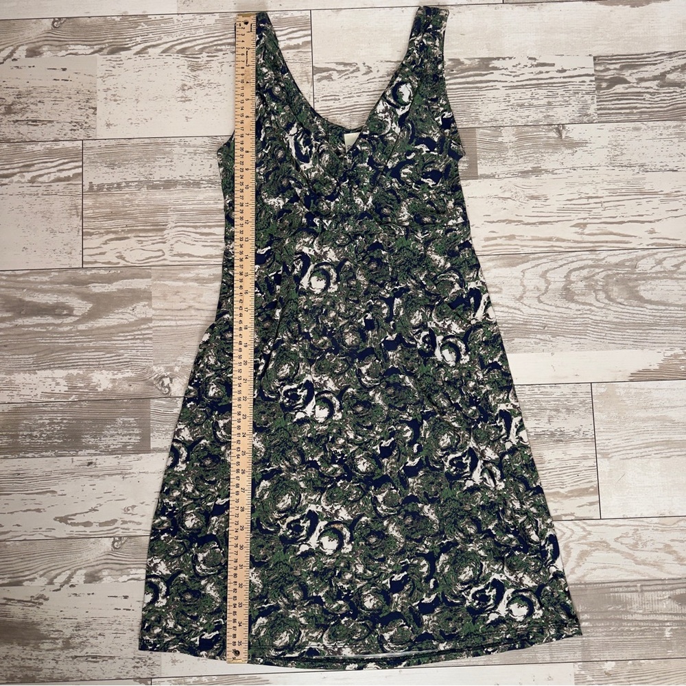 Porridge Anthropologie Sleeveless Floral Midi Dress Women’s XS Green Blue - Picture 6 of 11